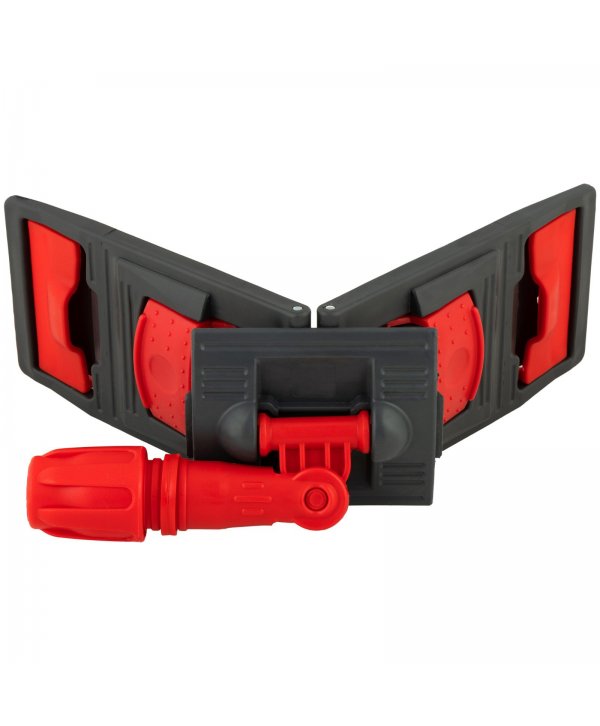 Suport mop profesional plat roșu 40 cm, fixare cu urechi, pentru toalete