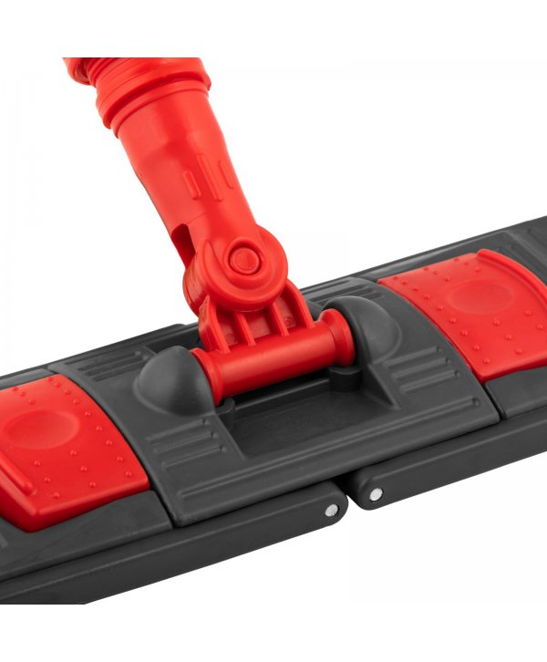 Suport mop profesional plat roșu 40 cm, fixare cu urechi, pentru toalete