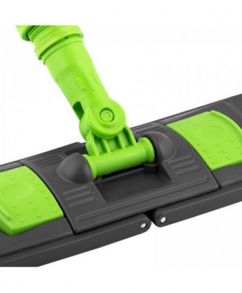 Suport mop profesional plat verde 40 cm, fixare cu urechi, pentru bucătării
