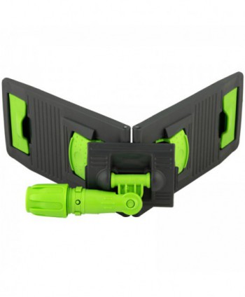 Suport mop profesional plat verde 50 cm, fixare cu urechi, pentru zone de servire a mesei