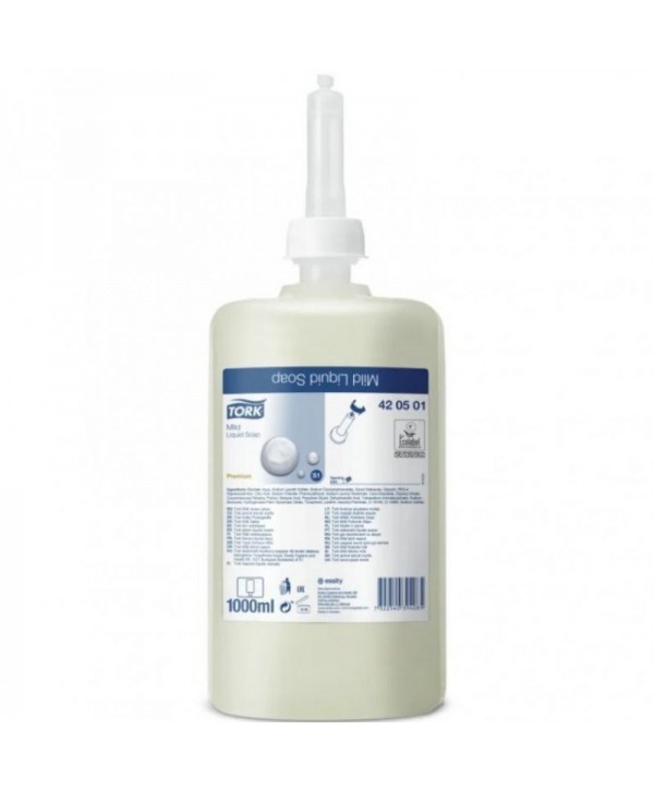 Consumabile (sapunuri, geluri, creme) - - Săpun Lichid Tork Premium 1L – Eficiență și Igienă Superioară pentru Toalete cu Trafic Intens - arli.ro