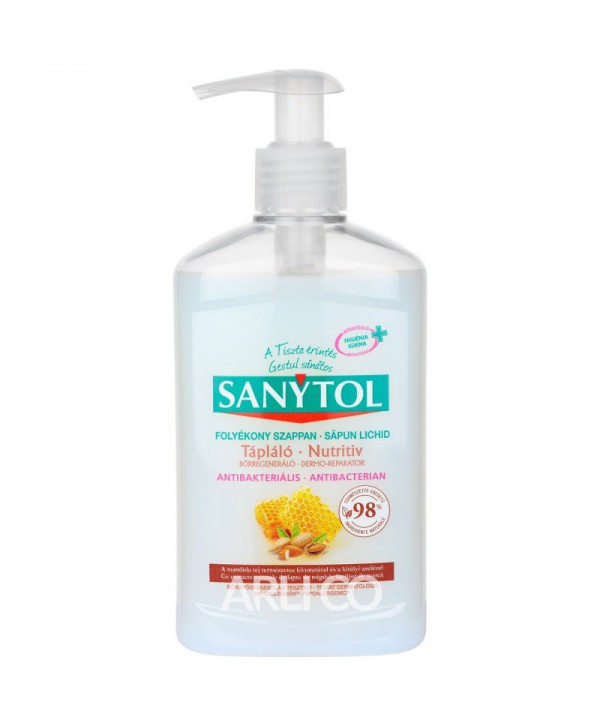  Dezinfectanti pentru maini - - Sapun lichid antibacterian nutritiv - Sanytol - 250 ml - arli.ro