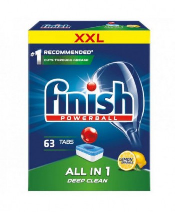  Detergenti si solutii de curatat - Detergent masina spalat vase - Finish 63 tablete - arli.ro