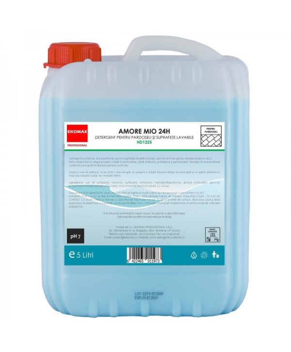  Detergenti si solutii de curatat - - Detergent pardoseli Amore Mio 24H - Ekomax 5 litri - arli.ro