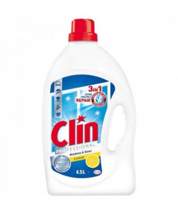  Detergenti si solutii de curatat - Detergent geamuri - Clin Professional Lemon - 4,5 litri - arli.ro