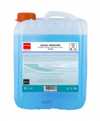  Detergenti si solutii de curatat - Detergent geamuri si suprafete Magic Windows  - Ekomax 5 litri - arli.ro