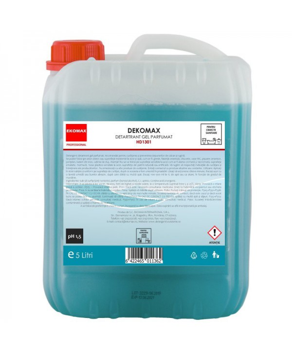 Detergenti si solutii de curatat - - Dekomax – Detergent Detartrant Profesional, 5L - arli.ro