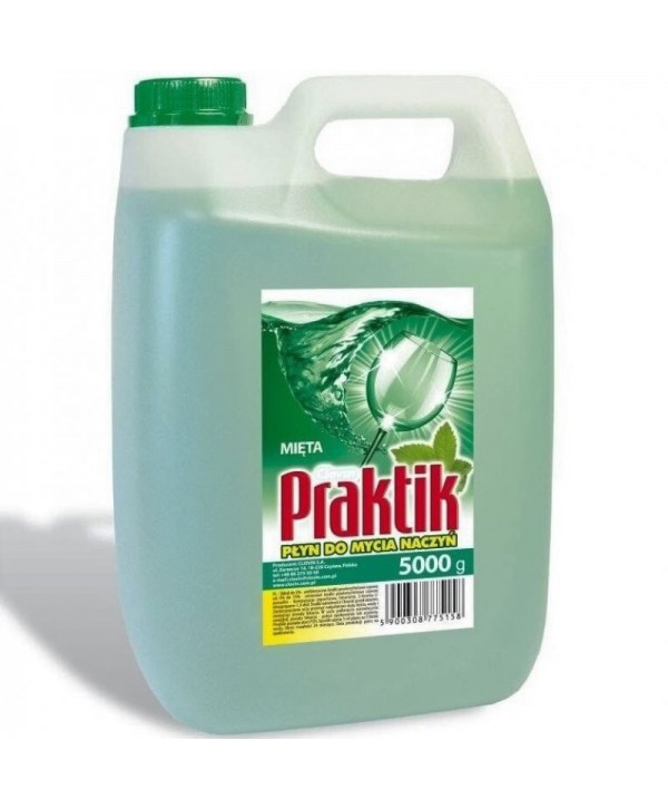  Detergenti si solutii de curatat - - Detergent vase Clovin Praktik - Menta 5L - arli.ro
