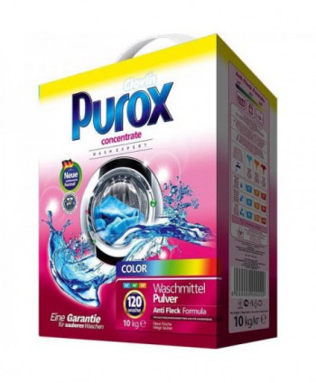  Detergenti si solutii de curatat - Detergent praf pentru rufe Purox Color Concentrat - 10 Kg - arli.ro