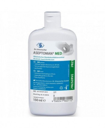  Dezinfectanti pentru maini - - Dezinfectant medical de nivel inalt pentru maini - Aseptoman Med - 150 ml - arli.ro
