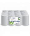 Prosoape de hartie tip rola, 2 straturi, hartie reciclata Ecolabel, 55 metri, 240 portii, Lucart 861080, pachet 12 role