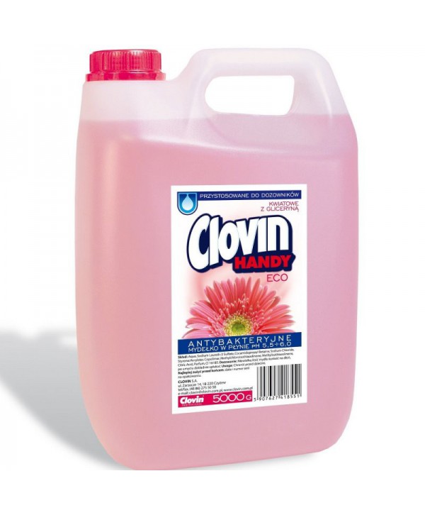  Consumabile (sapunuri, geluri, creme) - - Sapun lichid antibacterian - Clovin floral - 5 l - arli.ro
