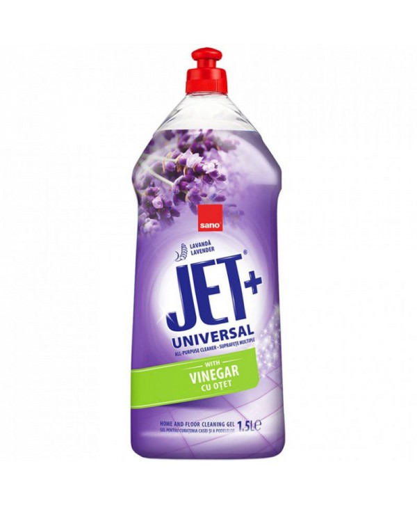 Detergenti si solutii de curatat - - Sano Jet Gel Universal – Soluția Multisuprafețe pentru Curățenie Impecabilă și Parfum Proaspăt de Levănțică (flacon 1,5L) - arli.ro