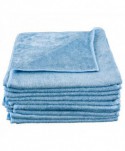  Lavete profesionale - Laveta microfibra albastra, 40cm x 40cm - pachet 5 bucati - arli.ro