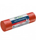 Saci menajeri - Saci Menajeri Roșii 🔴 240 Litri ArliSoft® 10 buc/rola – Super Rezistenți pentru Colectarea Selectivă a Deșeurilor Organice - arli.ro