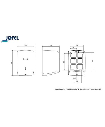 Dispenser de Prosop Hârtie Rolă Jofel SMART – Soluție Economică și Igienică pentru Spații cu Trafic Intens