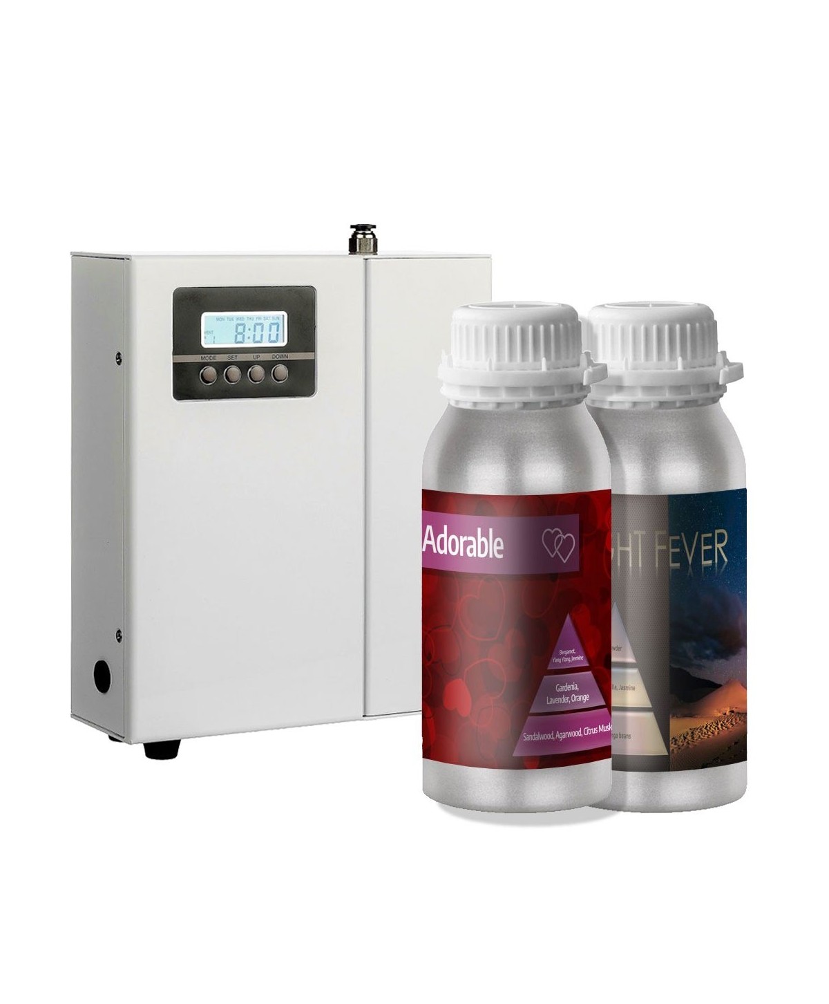 Pachet Difuzor Profesional de Uleiuri Esentiale ArliScent  + Adorable 500ml + Night Fever 500ml
