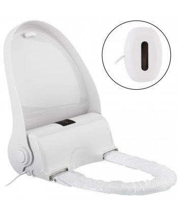  Capace WC cu folie igienica - Colac WC automat cu buton si senzor -  cu folie 105 utilizari - arli.ro