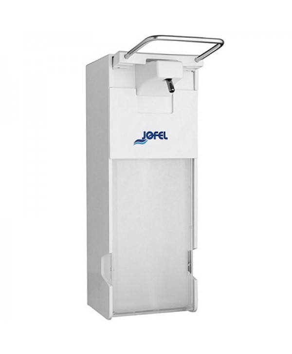 Dozatoare de sapun - - Dozator profesional Jofel AZUR pentru utilizare industrială / medicala, actionare cu cotul, rezervor 1000 ml - arli.ro