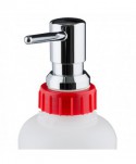  Dozatoare de sapun din inox - Dozator profesional de sapun lichid fabricat din inox cu sistem de incastrare in blatul chiuvetei, rezervor 1L, Jofel - arli.ro