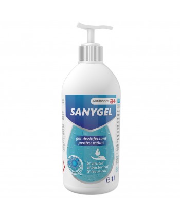 Protectie si dezinfectare - Gel dezinfectant pentru maini - Sanygel - 1000 ml cu pompita - arli.ro