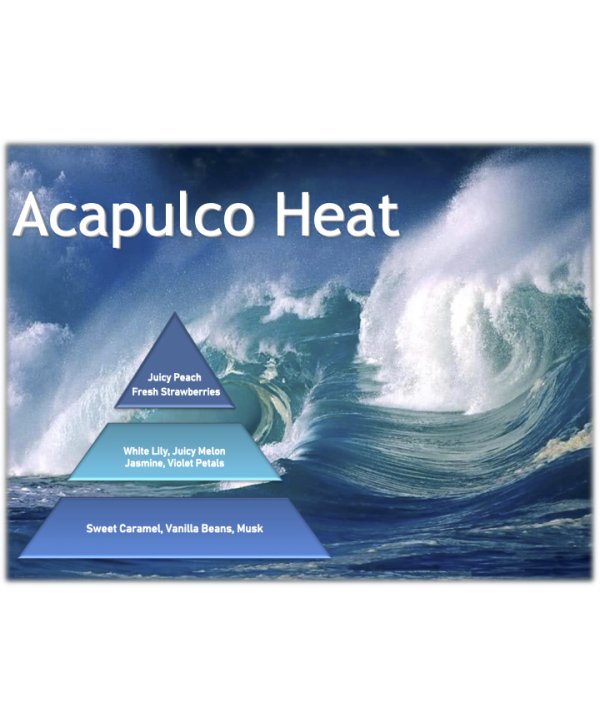 Acapulco Heat – Ulei Esențial Odorizant de Cameră Premium, 500 ml | Aromă Tropicală, Caldă și Energizantă
