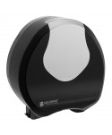 Dispensere hartie igienica - Dispenser de Hârtie Igienică San Jamar SUMMIT pentru Role Jumbo – Design Elegant în Negru cu Inserții Cromate - arli.ro