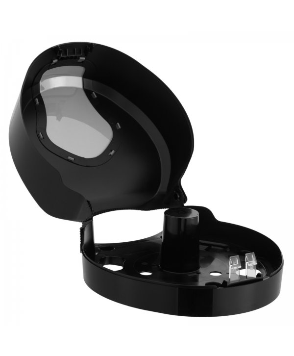 Dispenser Hârtie Igienică Jumbo San Jamar® SUMMIT 🇺🇸 – Design Premium Negru & Cromat pentru Spații Moderne și Trafic Intens