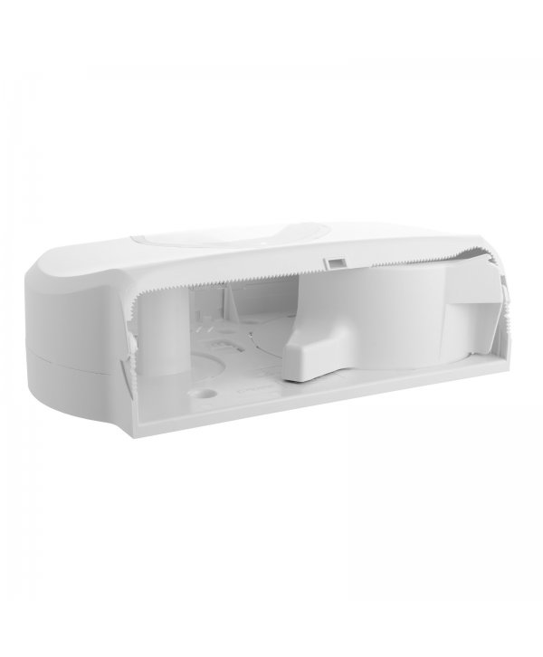 Dispenser Profesional de Hârtie Igienică 2 Role Jumbo (max 23 cm) San Jamar 🇺🇸 Summit Versatwin Alb cu Inserții Transparente Dispenser Profesional de Hârtie Igienică 2 Role Jumbo (max 23 cm) San Jamar 🇺🇸 Summit Versatwin Alb cu Inserții Transparente
