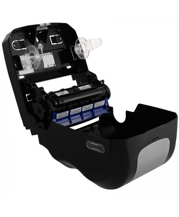 Dispenser Profesional Autocut San Jamar® SUMMIT 🇺🇸 – Negru & Cromat – Igienă Fără Contact și Design Premium