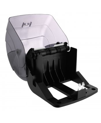 Dispenser Rola Hartie Autocut San Jamar 🇺🇸 Actionare cu Cotul, ABS Fumuriu de Inalta Calitate, Design Elegant