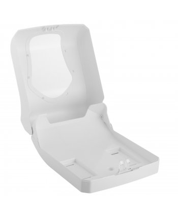 Dispenser Profesional Prosoape de Hârtie Pliate San Jamar® SUMMIT 🇺🇸 – Alb & Transparent, Eficiență și Igienă Fără Contact