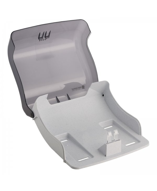 Dispenser Profesional pentru Prosoape Pliate San Jamar® SUMMIT 🇺🇸 – Negru Transparent, Design Premium și Igienă Profesională