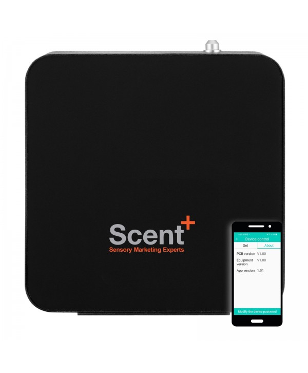 Uleiuri esentiale pentru 30 - 5000 mp - - Dispenser odorizant profesional, aparat difuzor de arome prin nebulizare cu ulei esential, negru - ScentPlus 800 - arli.ro