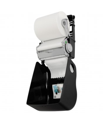 Dispenser Prosop Hartie Rola Autocut  Jofel AZUR, Reducere Consum de Hartie, Calitate Superioara, Negru Mat