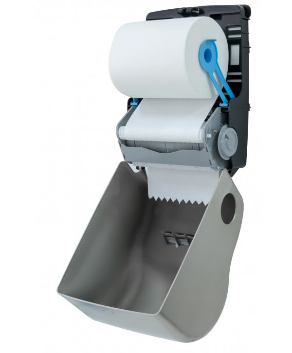 Dispenser Autocut Prosop Hartie Rola din Inox Satinat Premium - Jofel FUTURA - Igiena si Sustenabilitate Dispenser Autocut Prosop Hartie Rola din Inox Satinat Premium - Jofel FUTURA - Igiena si Sustenabilitate