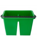  Acasa - Set de curatenie ArliPlus®, 2 compartimente, roti, storcator profesional pt mop, verde (cf cod culori UE) - arli.ro