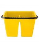 Acasa - Set de curatenie ArliPlus®, 2 compartimente, roti, storcator profesional pt mop, galben (cf cod culori UE) - arli.ro