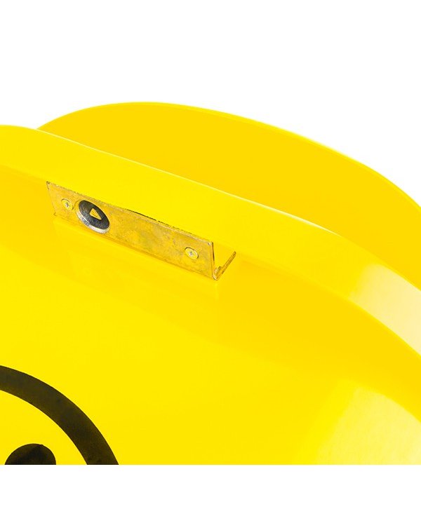 ♻️ Coș de Gunoi Stradal Galben 50L – Ideal Pentru Colectare Selectivă Plastic și Metal