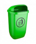 Cosuri gunoi colectare selectiva - ♻️ Coș de Gunoi Stradal Verde 50L – Ideal Pentru Colectare Selectivă a Produselor din Sticlă - arli.ro