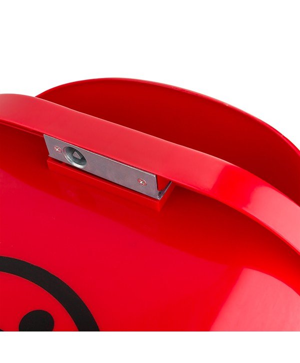 ♻️ Coș de Gunoi Stradal Roșu 50L – Ideal Pentru Colectare Selectivă Deșeuri Menajere / Organice