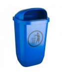 Cosuri gunoi colectare selectiva - ♻️ Coș de Gunoi Stradal Albastru 50L – Ideal Pentru Colectare Selectivă Hârtie și Carton - arli.ro