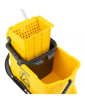 Cărucior de Curățenie Profesional ArliPlus® Galben – Eficiență și Siguranță pentru Suprafețele din Băi 🚿