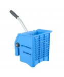 Produse de curatenie - Carucior de curatenie ArliPlus® 2 galeti (10+24 litri), storcator mop plat, albastru - arli.ro
