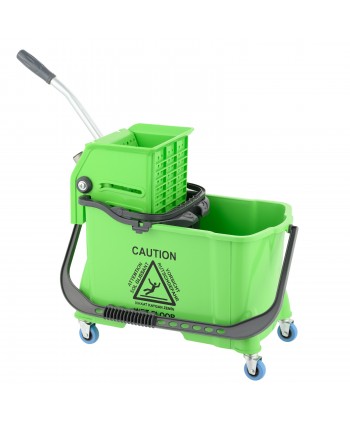  Produse de curatenie - Carucior de curatenie ArliPlus® 2 galeti (10+24 litri), storcator profesional pt mop, verde (cf cod culori UE) - arli.ro