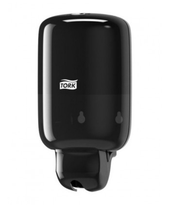  Dozatoare de sapun din ABS - Dozator de sapun lichid, negru, Tork S2 mini, reumplere cu rezerva de 475 ml, cod 561008 - arli.ro
