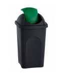 Acasa - Cos de gunoi pt colectare selectiva deseuri din sticla, 60 litri, capac batant + 🎁 10 saci verzi ArliSoft 120 litri gratuit - arli.ro