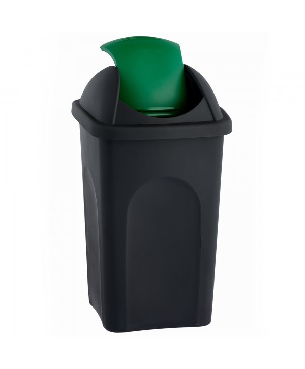 Cos de gunoi pt colectare selectiva deseuri din sticla 🇮🇹 60 litri, capac batant