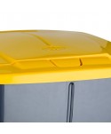  Acasa - Cos de gunoi pt colectare selectiva deseuri din plastic, 50 litri, cu capac + 10 saci galbeni ArliSoft 120 litri gratuit - arli.ro