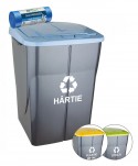 Acasa - Coș de Gunoi cu Capac Albastru 45 Litri + 🎁 10 Saci Albaștri ArliSoft – Soluție practică pentru colectarea hârtiei și cartonului - arli.ro